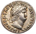 Nero. Silver Denarius (3.47 g), AD 54-68 Choice VF