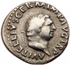 Vitellius. Silver Denarius (2.90 g), AD 69 About VF