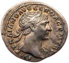 Trajan. Silver Denarius (3.16 g), AD 98-117 Choice VF