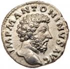 Marcus Aurelius. Silver Denarius (3.43 g), AD 161-180 EF