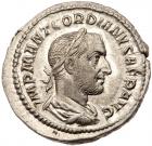 Gordian I Africanus. Silver Denarius (2.76 g), AD 238 Superb EF