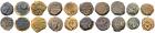 10-piece lot of Hasmonean Dynasty AE prutah