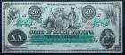 Cr. 7, $20 March 2, 1872. State of South Carolina, Columbia, SC. PMG Gem Uncirculated 66EPQ - 2