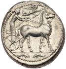 Sicily, Messana. Silver Tetradrachm (17.45 g), ca. 420-413 BC Nearly Mint State