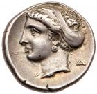 Corinthia, Corinth. Silver Drachm (2.73 g), ca. 350-300 BC EF - 2