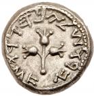 Judaea, The Jewish War. Silver 1/2 Shekel (6.72 g), 66-70 CE Choice VF - 2