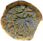 Judaea, The Jewish War. AE Prutah (2.78 g), 66-70 CE Choice VF - 2