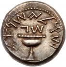 Judaea, The Jewish War. Silver Shekel (14.22 g), 66-70 CE Superb EF