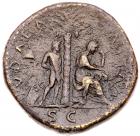 Vespasian. AE Sestertius (25.08 g), AD 69-79 Fine - 2