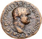 Titus. AE As (9.06 g), as Caesar, AD 69-79 Fine