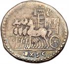 Divus Vespasian. Silver Denarius (2.97 g), died AD 79 Fine to VF - 2