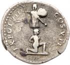 Titus. Silver Denarius (3.15 g), as Caesar, AD 69-79 VF - 2
