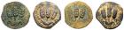 4-piece lot of Jewish Bronzes of Agrippa I.