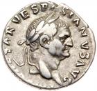 Vespasian. Silver Denarius (3.44 g), AD 69-79 VF