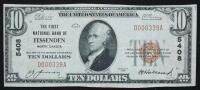 1929, $10 National Bank Note FNB of Fessenden, North Dakota