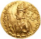 INDIA. Kushan Empire. Huvishka, ca. AD 152-192. Gold Dinar (7.90 g.) Superb EF