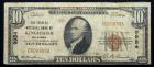 1929, $10 National Bank Note. Type 1. The Peoples NB, Kingfisher, OK. Ch. #9954. PCGS Fine 15