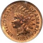 1871 Indian Head 1C PCGS MS64 RD