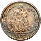 1877-CC Liberty Seated 10C PCGS MS67