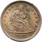 1838 Liberty Seated 25C PCGS MS64