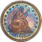 1866 Liberty Seated 25C. Motto PCGS PF66 CAM