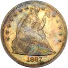 1867 Liberty Seated $1 PCGS Proof 64