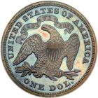 1864 Pattern Dollar. Copper, reeded edge. Judd-397. Pollock-465. Low Rarity 7 - 2