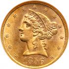 1856 $5 Liberty NGC MS62