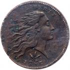 1793 S-8 R3 Wreath Cent, Vine & Bars Edge PCGS XF Details Environmental Damage