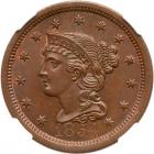 1854 N-26 R3 NGC graded MS64 Brown