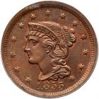 1855 N-13 R2 Upright 55 PCGS graded MS65 Brown