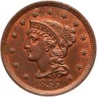 1856 N-13 R2 Italic 5 PCGS graded MS65 Red & Brown