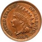 1864 Indian Head 1C. Bronze PCGS MS62 BR