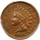 1864 Indian Head 1C. Bronze, with L PCGS EF45