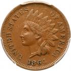 1864 Indian Head 1C. Bronze, with L PCGS EF45