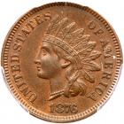 1876 Indian Head 1C PCGS AU58