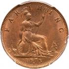 Great Britain. Farthing, 1875-H PCGS MS65 RB - 2