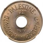 Palestine. 10 Mils, 1927 NGC MS66