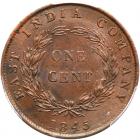 Straits Settlements. Cent, 1845 PCGS AU58 - 2