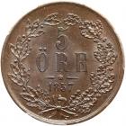 Sweden. 5 Ore, 1857 PCGS MS65 BR - 2