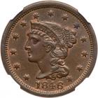 1846 N-8 R1 NGC graded MS62 Brown