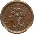 1850 N-1 R2 NGC graded MS62 Brown