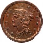 1855 N-4 R1 Upright 55 PCGS graded MS63 Brown