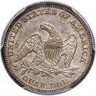 1856 Liberty Seated 25C PCGS AU58 - 2