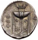 Bruttium, Kroton. Silver nomos (7.66 g), ca. 350-300 Choice VF - 2