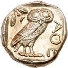 Attica, Athens. Silver Tetradrachm (17.20 g), ca. 454-404 BC Superb EF - 2