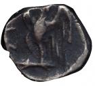 Judaea, Ptolemaic occupation. Ptolemy II Philadelphos. Silver 1/4 Ma'ah Obol - Tetartemorion (0.23 g), 285-246 BC - 2