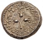 Judaea, The Jewish War. Silver 1/2 Shekel (6.44 g), 66-70 CE Choice VF - 2