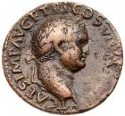 Titus. AE As (10.74 g), as Caesar, AD 69-79 VF