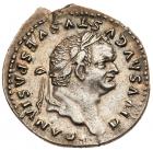 Divus Vespasian. Silver Denarius (3.40 g), died AD 79 EF